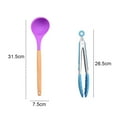 thumbnail image 2 of 2 Pcs Non - stick Heat Resistant Kitchen Utensils Set with Wooden Handle - for Home or Picnic Cooking, 2 of 5