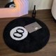 thumbnail image 1 of Simulated 8 Ball Billiard Mat, Eight Ball Rug, Black Round Non-Slip Bathroom Mat（80 x 80 cm）, 1 of 4