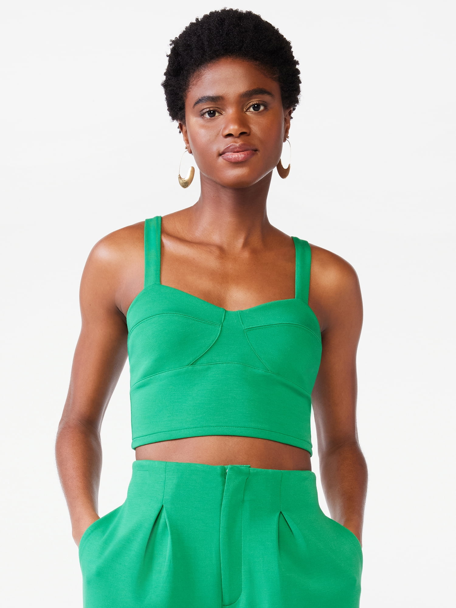 Scoop Women's Scuba Bralette Top