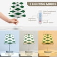 thumbnail image 3 of Ryvnso LED Bedside Table Lamp Checkered Geometric Bedroom Desk Lamps Nightstand Lampshade M, 3 of 7