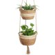 thumbnail image 1 of Cestas colgantes para plantas, cesta para plantas de pasto marino, 2 tamaños, macetas tejidas naturales, maceteros de pasto marino, cesta de almacenamiento para decoración del hogar, interior,, 1 of 5