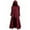 Wine, variant on Patlollav Plus Size Womens Plus Dress Hooded Casual Loose Elastic Solid Vintage Tops