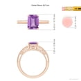 thumbnail image 4 of ANGARA Natural 2.2 Ct. Amethyst Solitaire Ring in 14K Rose Gold for Women (Ring Size: 6.5), 4 of 8