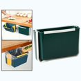 thumbnail image 4 of Cubo de basura plegable, cubo de basura de plástico montado en la pared, papelera de reciclaje para oficina, dormitorio, armario, inodoro de Camping Verde Soledad Papelera plegable, 4 of 10