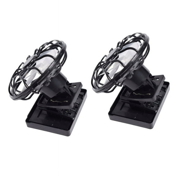 2X Solar Fan Clip Cap Fan with Clip Solar Small Fan Electric Fan Outdoor Portable Fan