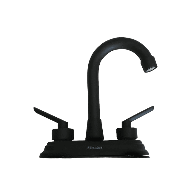 MEZCLADORA PARA LAVABO MAXIMS JMF4017N ACABADO NEGRO PRESION BAJA