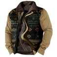 thumbnail image 2 of Wavsuf Men's Bomber Jacket Winter Jackets Heavyweight for Men Coat Khaki Size S, 2 of 3