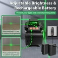 thumbnail image 3 of Laser Level, ZPD Laser Level with Tripod, 4 x 360 Self Leveling Laser Measuring Tool Green Lazer Level 16 Line Level Laser 360 Self Leveling for Cons, 3 of 7