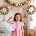 thumbnail image 6 of Extra Large Easter Baskets for Kids Egg Hunt Plush Bunny Basket with Handle Easter Decorations & Gifts for Boys Girls by PALIFEUR, 6 of 7