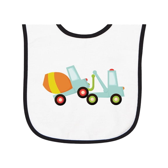 Inktastic Tow Truck Construction Baby Terry Cloth Bib