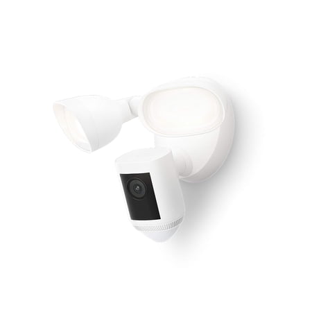 Floodlight Cam Wired Pro | 3D Motion Detection, Bird's Eye View, 2025 Release, HD Video, Motion-Activated Floodlights, White