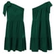 thumbnail image 3 of Vestido de mujer de una línea plisado un hombro cuello vestido corto sin mangas para cóctel FLhrweasw Para estrenar, 3 of 8