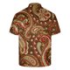 thumbnail image 5 of Camisetas de Manga Corta de los Hombres Casual Gradiente Solapa Botón Arriba Camiseta, Top Ligero para el Hogar, Uso Diario Y Cómodo, 5 of 5