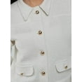thumbnail image 4 of Textured Tweed Jacket with Button Closure, 4 of 5