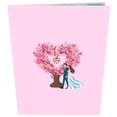 thumbnail image 2 of Pop Up Valentines Card, 3D Love Tree Hearts Couple Wedding Card for Her, Wife, Husband, Him, Couple; Ideal Gift for Wedding, Romantic Birthday, Anniversary, Mothers Day, 6x8 inch, 2 of 6
