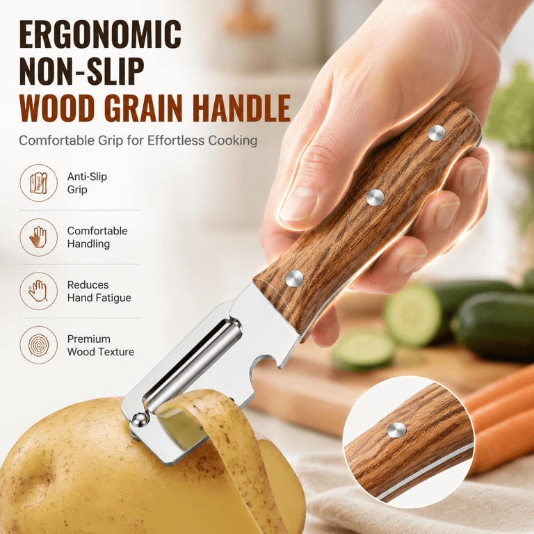 NIUTA 2-Pack Vegetable Peeler, 2-in-1 with Julienne Cutter photo 7