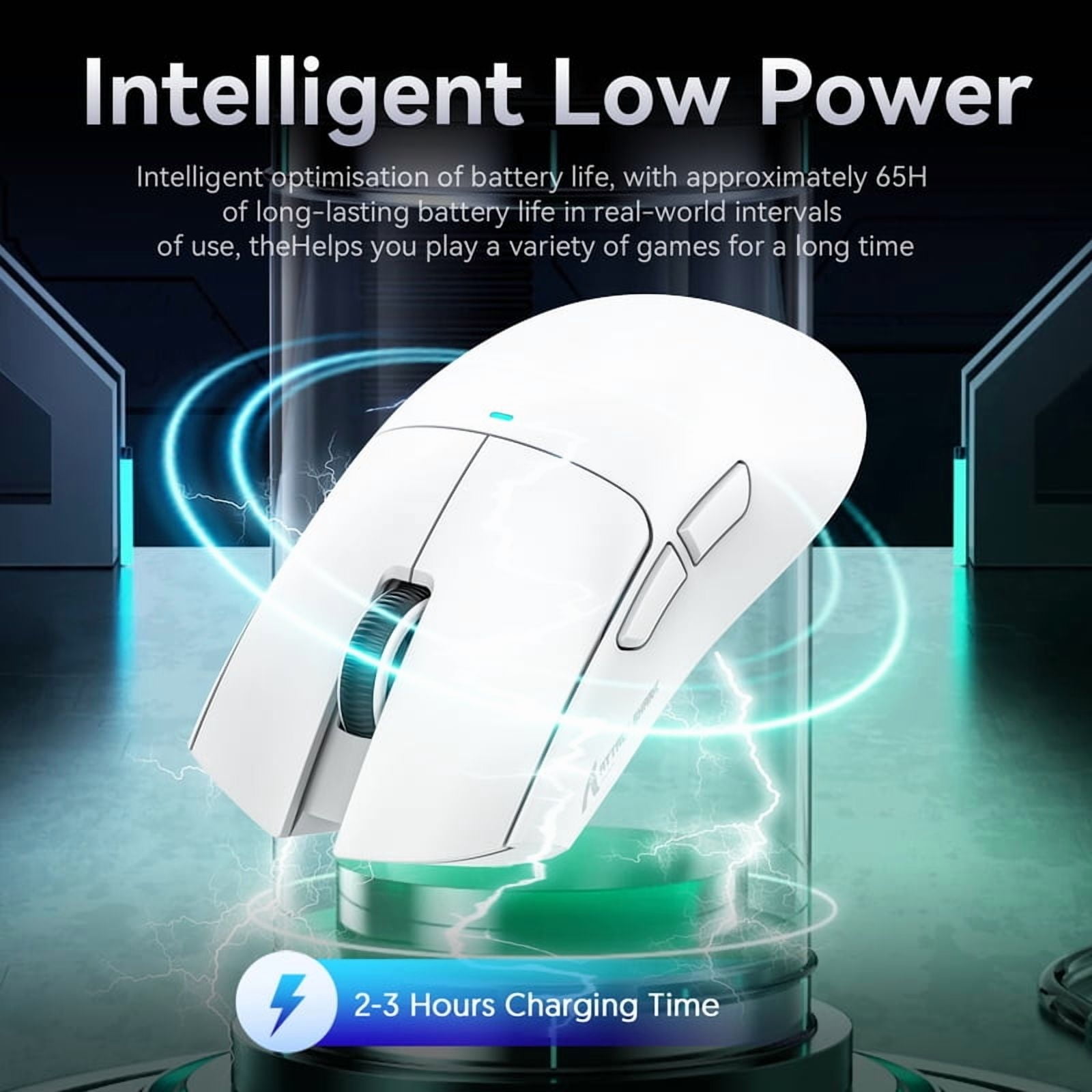 X11 Wireless Mouse,Tri-Mode Connection 2.4GHz/Wired/Bluetooth PAW3311 22000DPI 400IPS RGB  PC Gaming Mouse
