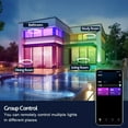 thumbnail image 5 of LED Ceiling Light 30W 2700LM Round Flat Panel Light WiFi BT RGBIC/CCT/RGB 2700K-6500K Dimmable Color Changing Light Fixture App Control with 2.4G Remote Control for Home Bedroom Closet Room, 5 of 5