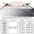 thumbnail image 3 of VEVOR Universal Roof Rack Cross Bars, 54" Aluminum Roof Rack Crossbars, Fit Existing Raised Side Rail with Gap, 200 lbs Load Capacity, Adjustable Crossbars with Locks, for SUVs, Sedans, and Vans, 3 of 9