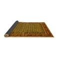 thumbnail image 2 of Ahgly Company Indoor Square Oriental Yellow Industrial Area Rugs, 4' Square, 2 of 4