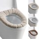 thumbnail image 1 of Calentador de asiento de inodoro - Funda de asiento de inodoro lavable, suave y más gruesa (3 piezas) YGWL, 1 of 4