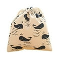 thumbnail image 1 of Cotton Blend Linen Home Storage Travel Use Use Printing Bag Printing Bag with the Drawstring, 1 of 9