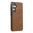 thumbnail image 3 of PU Leather Case for Samsung Galaxy S24+ Plus, Case for Women Men, Slim Fit Shockproof Retro Style Drop Proof Protective Rugged Phone Case for Samsung Galaxy S24+, Brown, 3 of 4