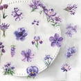 thumbnail image 2 of Pegatinas para álbumes de recortes con flores moradas, 50 unidades, PET transparente, 2 of 2