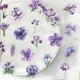 thumbnail image 2 of Pegatinas para álbumes de recortes con flores moradas, 50 unidades, PET transparente, 2 of 2