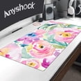 thumbnail image 3 of Desk Mat, Extended Gaming Mouse Pad Large 31.5" x 15.7" XL Keyboard pad with Stitched Edges Non Slip Base, Water-Resistant Computer Laptop Desk Pad for Office and Home (Pink Peony), 3 of 5