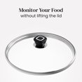 thumbnail image 5 of 9 Inch Hexagon Surface Hybrid Nonstick Stainless Steel Frying Pan with Glass Lid, Oven and Dishwasher Safe, 5 of 6