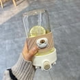 thumbnail image 5 of 17oz Glass Water Bottles with Straw, Clear Water Bottle with Lid and Hidden Handle, Portable Water Bottle (White) Q01, 5 of 5