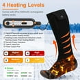 thumbnail image 3 of Heated Socks with Battery for Men Women, Winter Gift Electric Heating Socks with APP Control Rechargeable 5000mAh Battery for Skiing Hiking Camping Hunting, 3 of 11