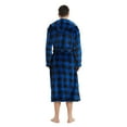 VULCANODON Mens Robe with Hood, Fleece Bathrobe Plush Robes for Men