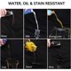 thumbnail image 4 of Delantales de cocina yuxing impermeables ajustables negros con 2 bolsillos para hombres y mujeres, 4 of 5