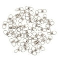 thumbnail image 2 of 50 Pieces Metal Split Keychain Parts Swivel Connectors Double Ended Loop Clasp Make Your Own 19mm, 2 of 8