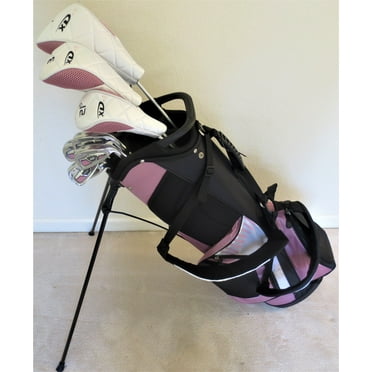 Tall Ladies Complete Taylor Fit Golf Set Made for Women 5ft-7in to 6ft-1in Tall Driver, Fairway Wood, Hybrid, Irons, Putter Cotton Candy Color