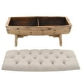 thumbnail image 5 of vidaXL Storage Bench 40.6" Solid Wood Fir, 5 of 5