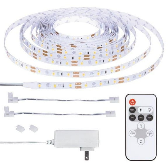 16 ft. RibbonFlex Home Plug-In LED Strip Tape Light Kit, White