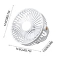 thumbnail image 3 of Up to 65% off Portable Mini Fan 5 Speeds With Night Light 360° Rotation Rechargeable Quiet Fan - Quiet Portable Tabletop Fan For Home, Bedroom, 3 of 9