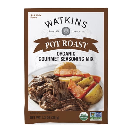 Pack Of 2 Watkins Organic Gourmet Pot Roast Seasoning Mix, 1.3 oz (Package May Vary)