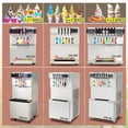 thumbnail image 4 of Kolice High Capacity 3 Flavors Soft Serve ice Cream Machine-auto Washing,auto Counting,Upper Tanks refrigerated, ETL Certificate, 4 of 8