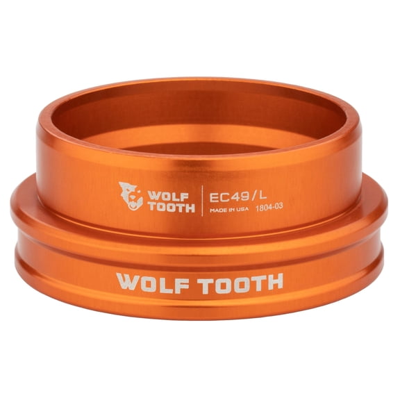 Wolf Tooth Wolf Tooth Premium EC Headsets - External Cup Lower EC49/40 Orange