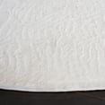 thumbnail image 4 of Safavieh Faux Rabbit Fur David Solid Machine Washable Slip Resistant Area Rug, Off White, 6' x 6' Round, 4 of 12