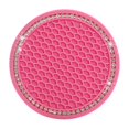 thumbnail image 1 of Posavasos antideslizante Baoblaze para Auto rosa 70x70x6mm almohadilla de botella, 1 of 7