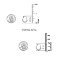 thumbnail image 5 of LeCalla 925 Sterling Silver Hypoallergenic Floral Design Click Top Oval Filigree Hoop Earrings Jewelry Gifts for Women and Teen 18MM, 5 of 8