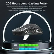 ATTACK SHARK X6 Optical USB Wireless Gaming Mouse, Black Pro
