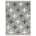 thumbnail image 1 of Unique Loom Hygge Shag Plush & Cozy Area Rug 9' x 12' Rectangle Light Gray/Ivory, 1 of 2