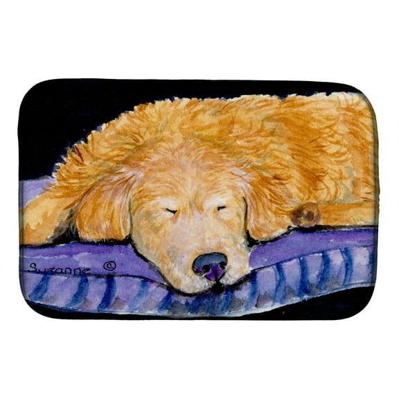 Carolines Treasures SS8909DDM Golden Retriever Dish Drying Mat 14 x 21" multicolor