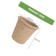 thumbnail image 2 of HOOWIFFY 40Pcs Round Paper Pulp Raising Cups for Flower and Vegetable Gardens, 2 of 6